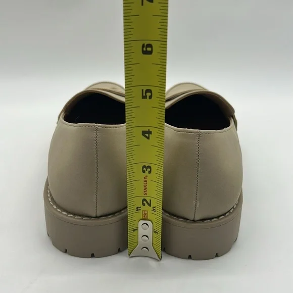 Dolce Vita Lug Loafer Women’s Shoes | US 9 / EUR 40 | Vegan Beige Dune Crisp NWT - Picture 7 of 11